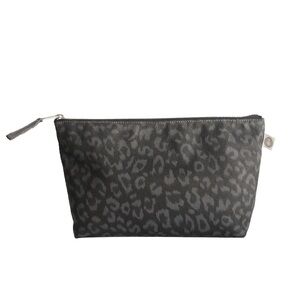 NWT Quilted Koala Black Leopard Print Clutch